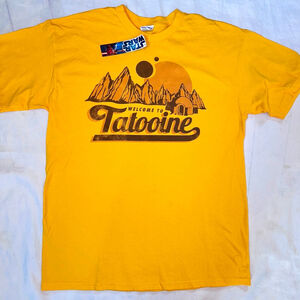 NWT Adult Large Star Wars Welcome to Tatooine SS Graphic TShirt 100% Cotton
